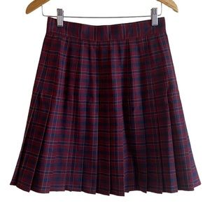 𝅺VINTAGE Evidence 90s Plaid School Girl Academia Skirt Made in Canada Size 8